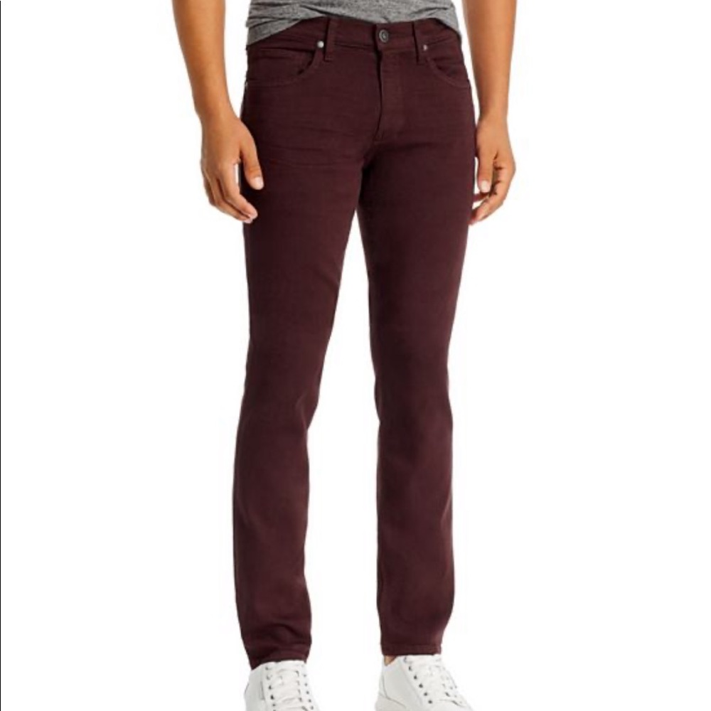 Paige Normandie Plum Jeans Straight